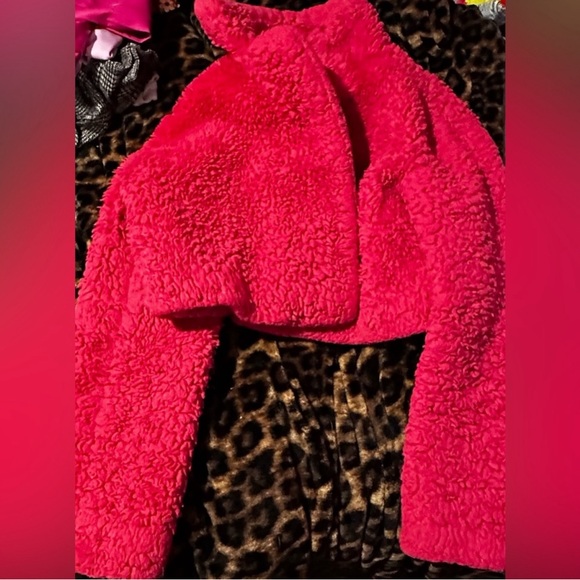 Fur pink jacket - Picture 1 of 3